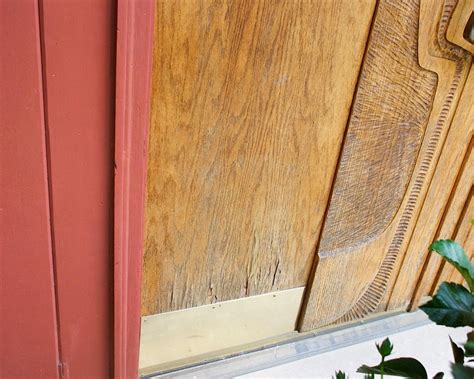 metal veneer exterior door repair